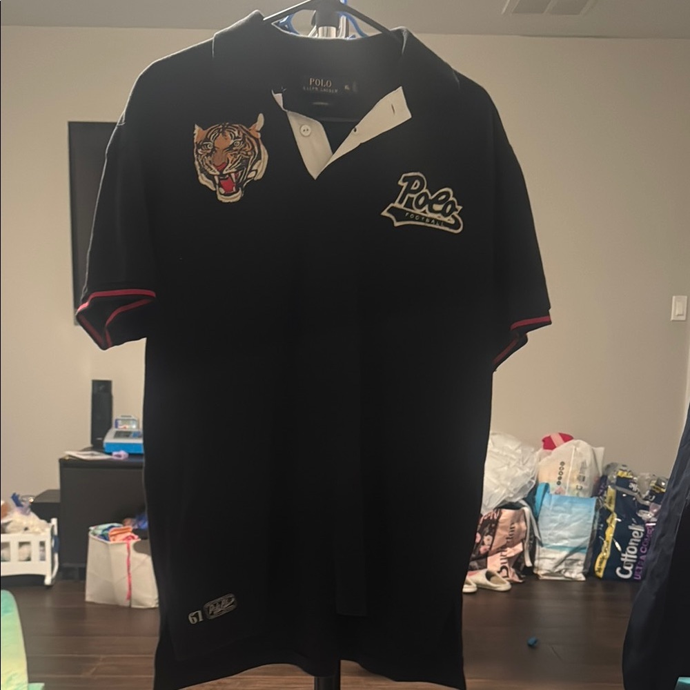 Polo by Ralph Lauren Black Polo with Embroidered Emblem